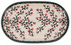 Polish Pottery 7"x11" Oval Roaster (Cherry Blossom) | P099S-DPGJ at PolishPotteryOutlet.com