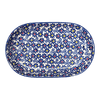 Polish Pottery 7"x11" Oval Roaster (Field of Daisies) | P099S-S001 at PolishPotteryOutlet.com