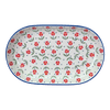 Polish Pottery 7"x11" Oval Roaster (Simply Beautiful) | P099T-AC61 at PolishPotteryOutlet.com