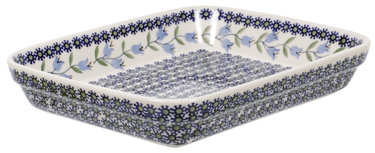 Baker, Rectangular, Shallow, 8"x10" in "Lily of the Valley" by Manufaktura | P103T-ASD