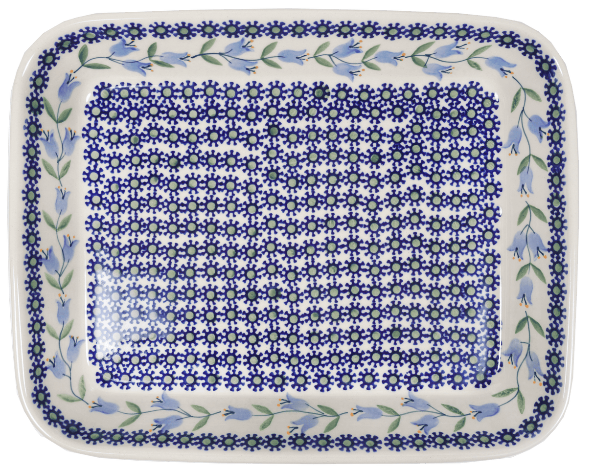 Baker, Rectangular, Shallow, 8"x10" in "Lily of the Valley" by Manufaktura | P103T-ASD