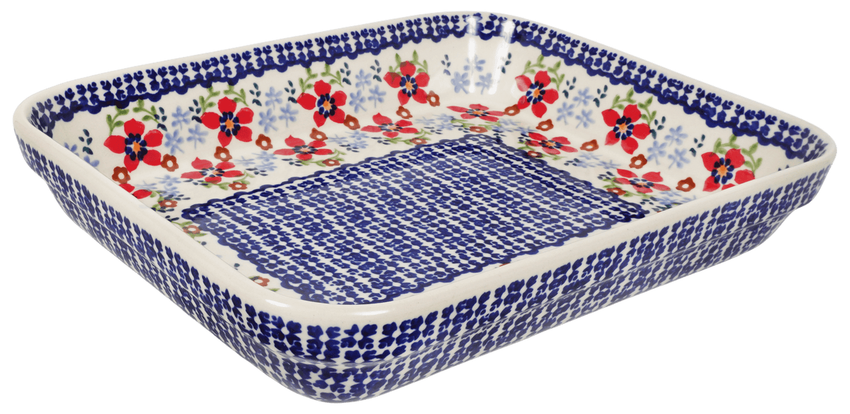 Baker, Rectangular, Shallow, 8"x10" in "Summer Bouquet" by Manufaktura | P103T-MM01