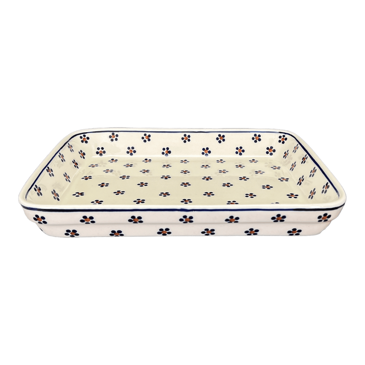 Baker, Rectangular, Shallow, 9" x 11" in "Petite Floral" by Manufaktura | P104T-64