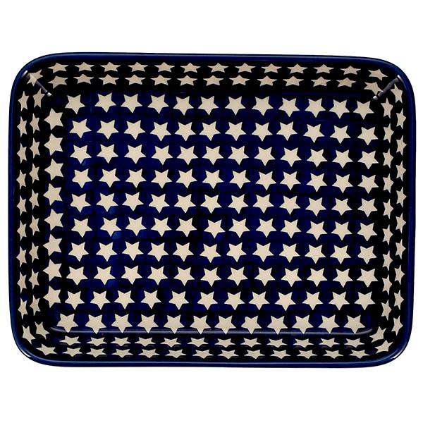 Polish Pottery - 9x11 Rectangular Baker - Cherry Dot - The Polish Pottery  Outlet