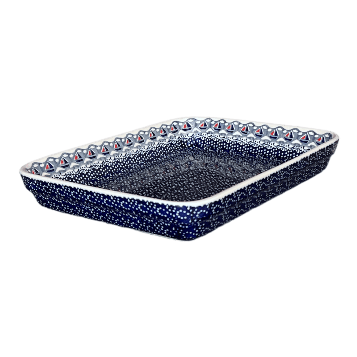 Baker, Rectangular, Shallow, 9" x 11" in "Smooth Sailing" by Manufaktura | P104T-DPMA