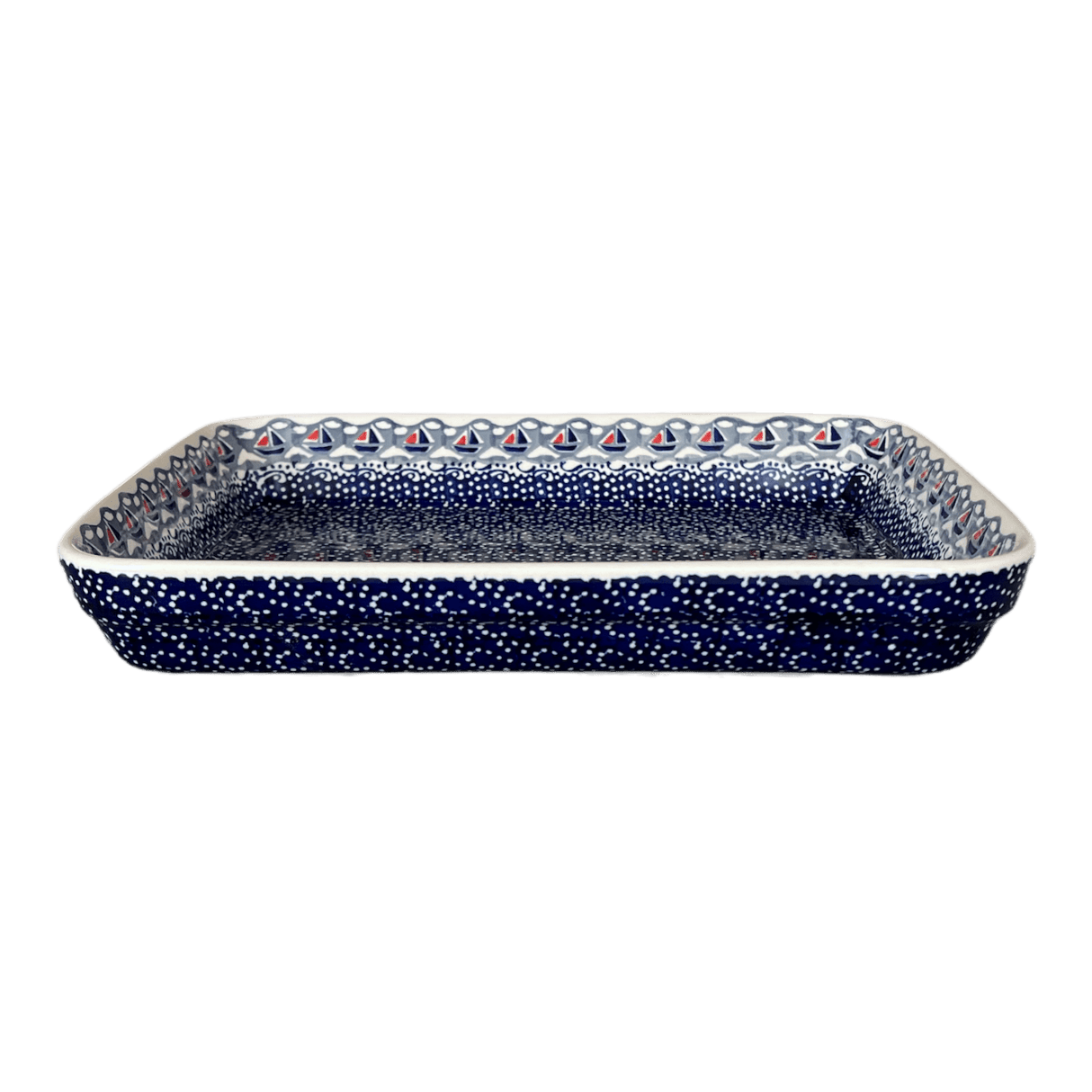 Baker, Rectangular, Shallow, 9" x 11" in "Smooth Sailing" by Manufaktura | P104T-DPMA