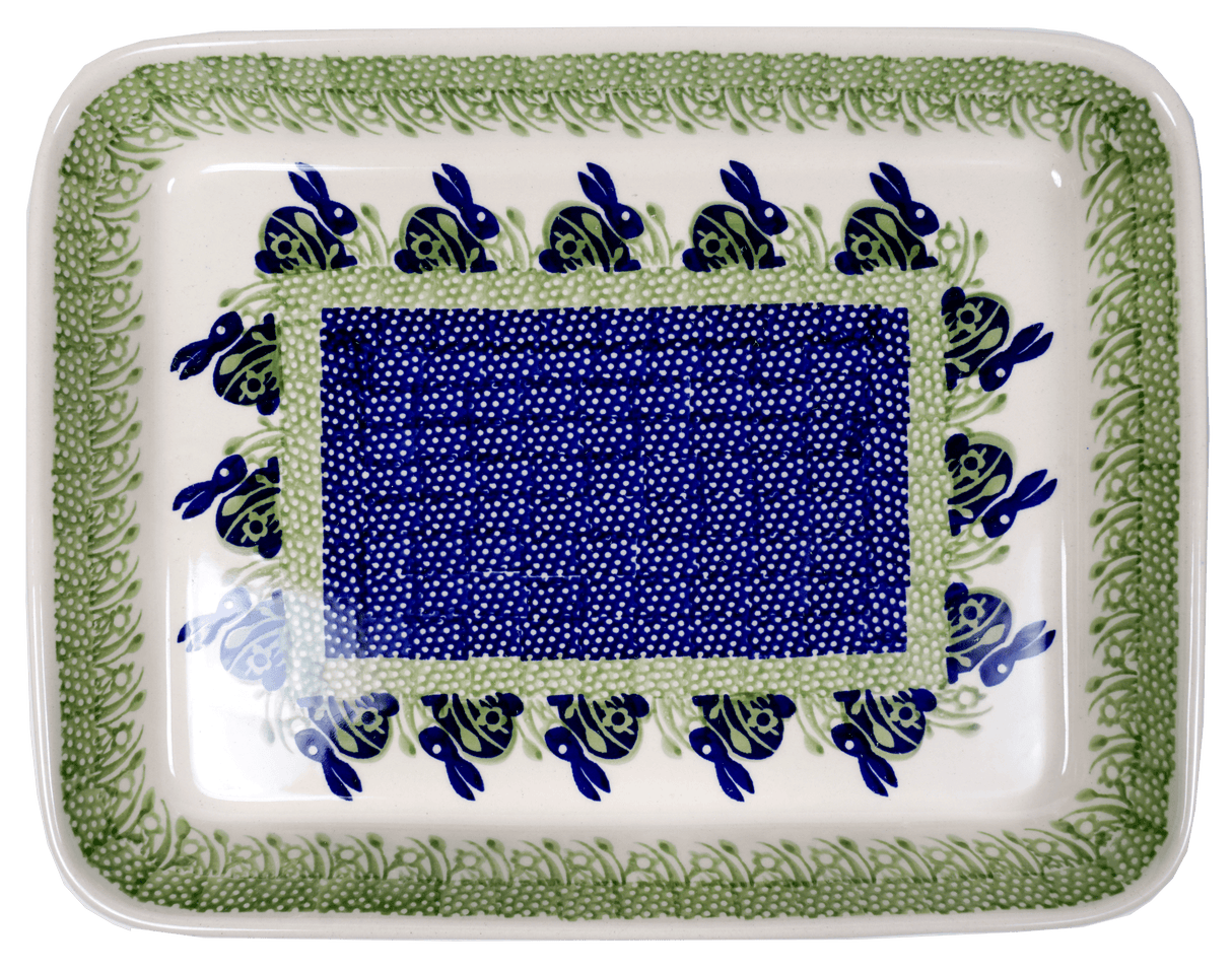 Baker, Rectangular, Shallow, 9" x 11" in "Bunny Love" by Manufaktura | P104T-P324