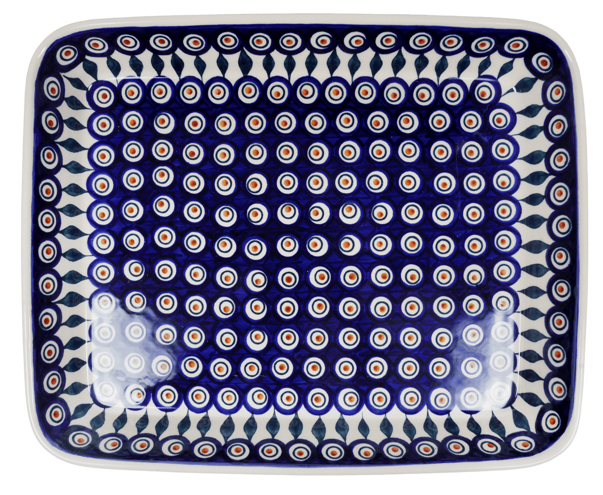 Baker, Rectangular, Shallow 10" x 13" in "Peacock" by Manufaktura | P105T-54