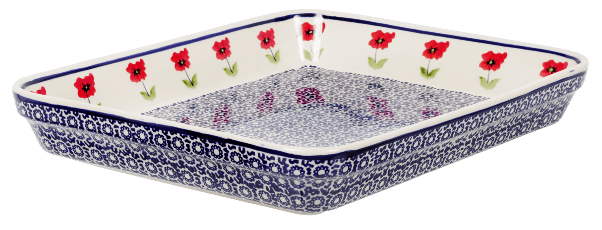 Baker, Rectangular, Shallow 10" x 13" in "Poppy Garden" by Manufaktura | P105T-EJ01
