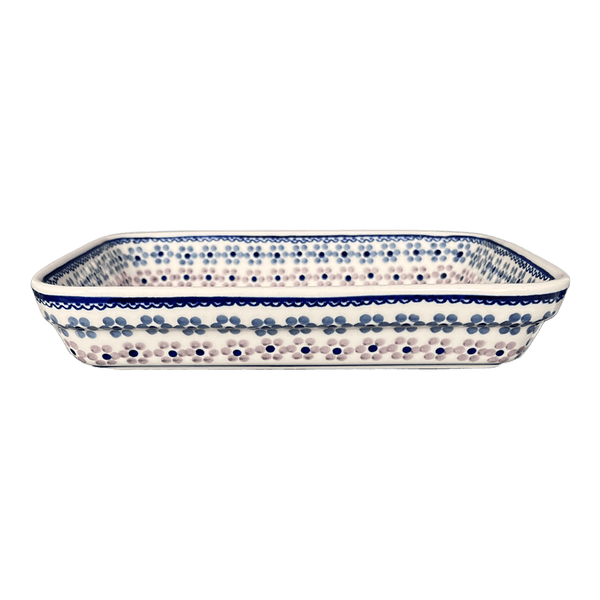 Polish Pottery - Deep Dish Lasagna Pan - Floral Grid - The Polish Pottery  Outlet