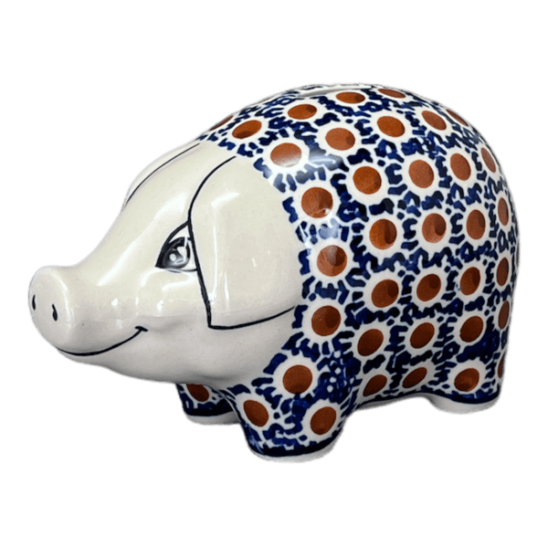 Piggy Bank (Chocolate Drop) S011T55 The Polish Pottery Outlet