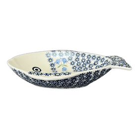 Polish Pottery Small Fish Platter (Lily of the Valley) | S014T-ASD Additional Image at PolishPotteryOutlet.com