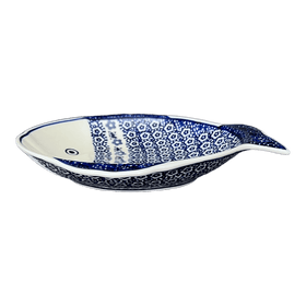 Polish Pottery Large Fish Platter (Butterfly Border) | S015T-P249 Additional Image at PolishPotteryOutlet.com
