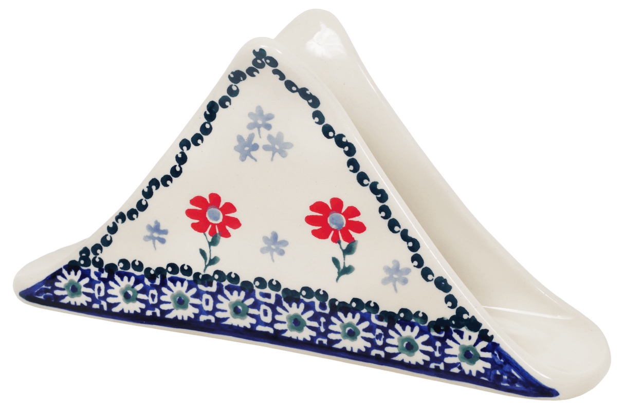 Napkin Holder, 8" in "Summer Blossoms" by Manufaktura | S133T-P232
