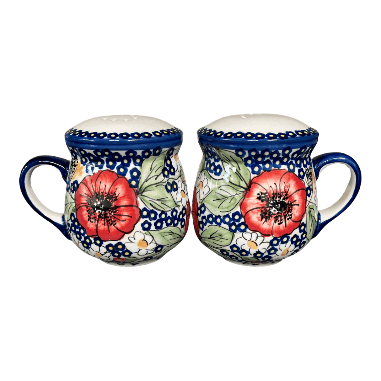 Salt & Pepper, Mug, 4" in "Poppies & Posies" by Manufaktura | S138S-IM02