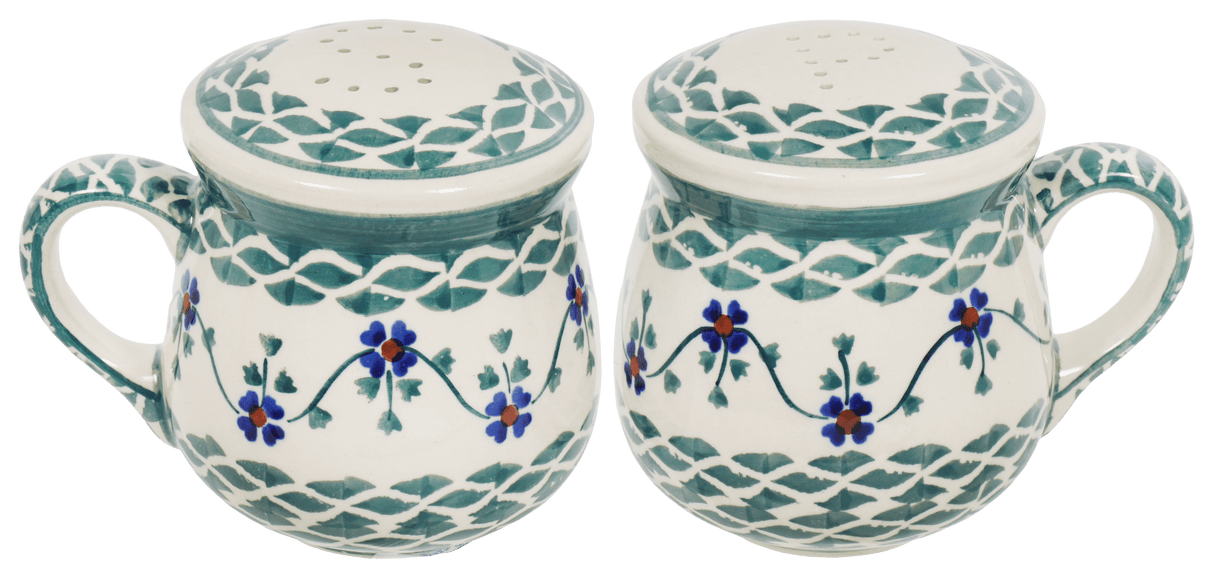 Salt & Pepper, Mug, 4" in "Woven Pansies" by Manufaktura | S138T-RV