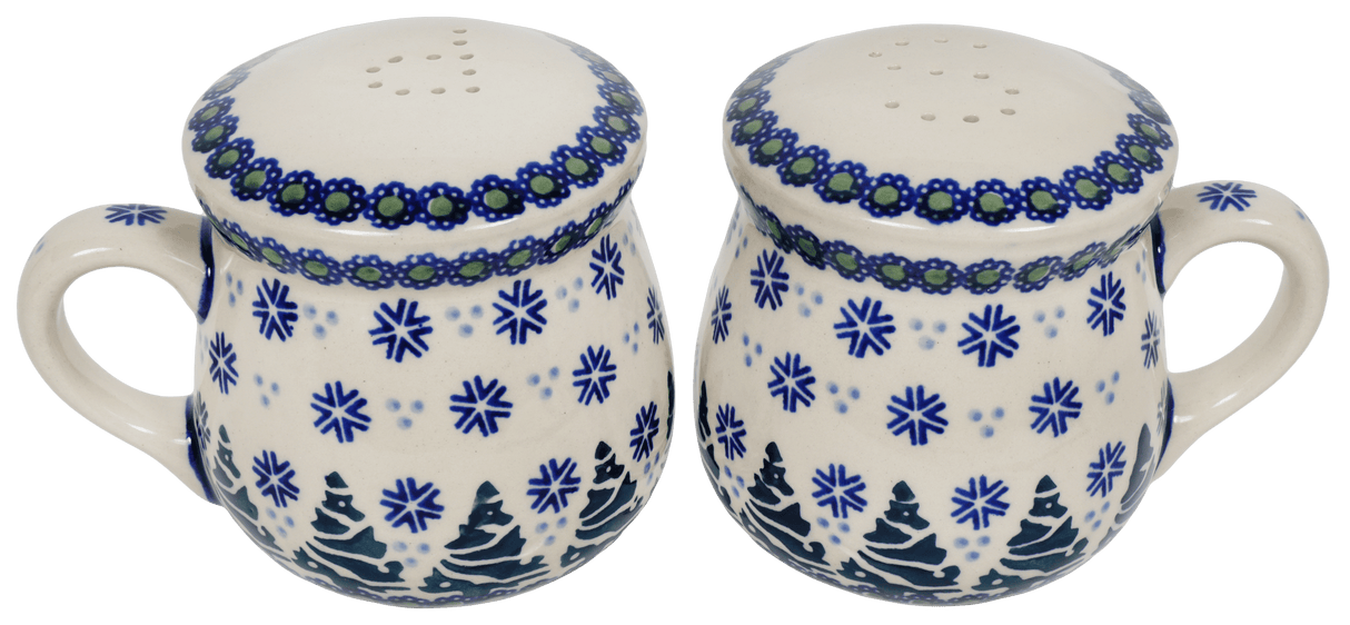 Salt & Pepper, Mug, 4" in "Snowy Pines" by Manufaktura | S138T-U22
