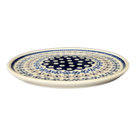 Polish Pottery 9" Round Tray (Floral Chain) | T115T-EO37 Additional Image at PolishPotteryOutlet.com