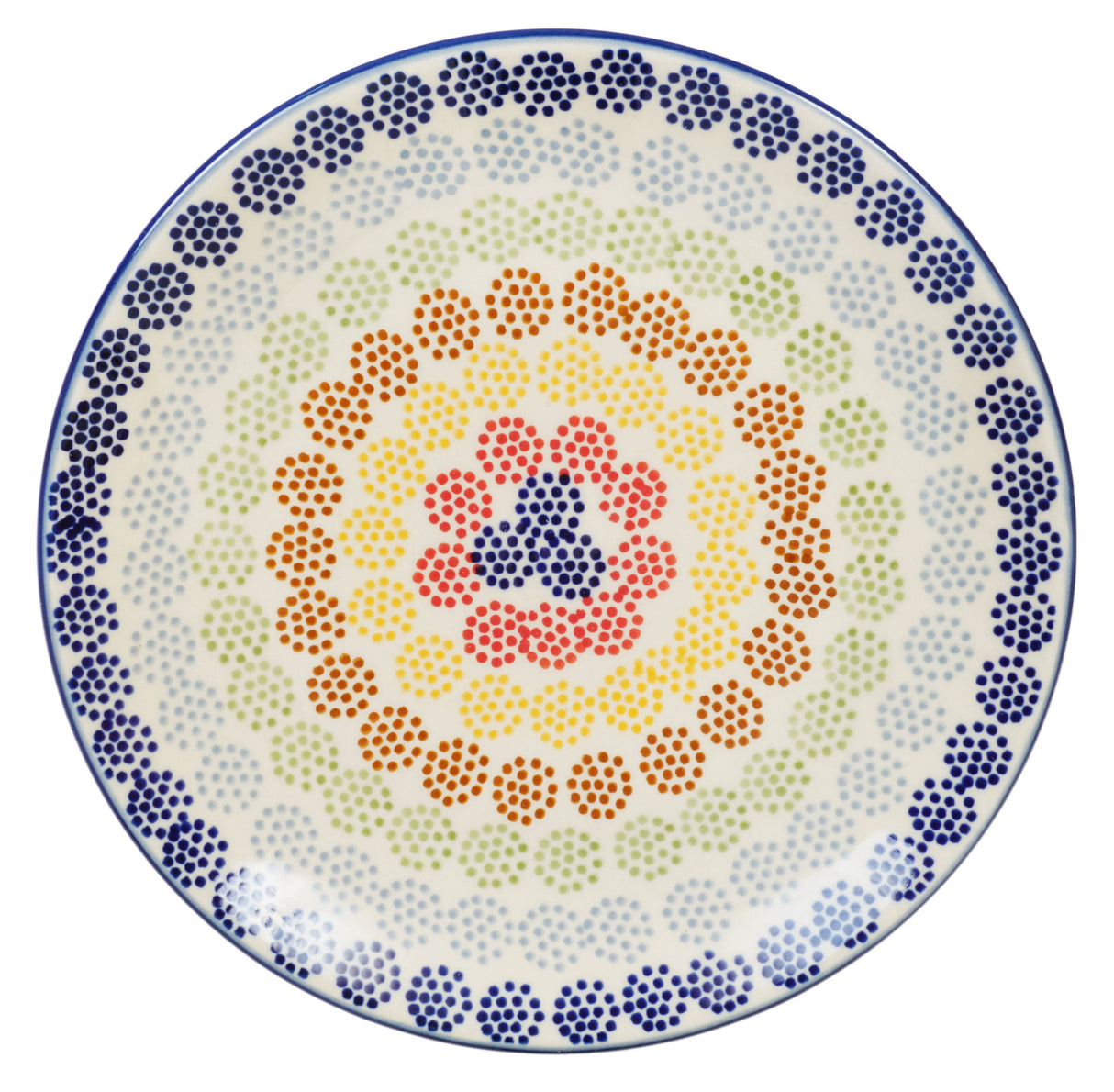 Plate, Round, Dessert, 7.25" in "Speckled Rainbow" by Manufaktura | T131M-AS37