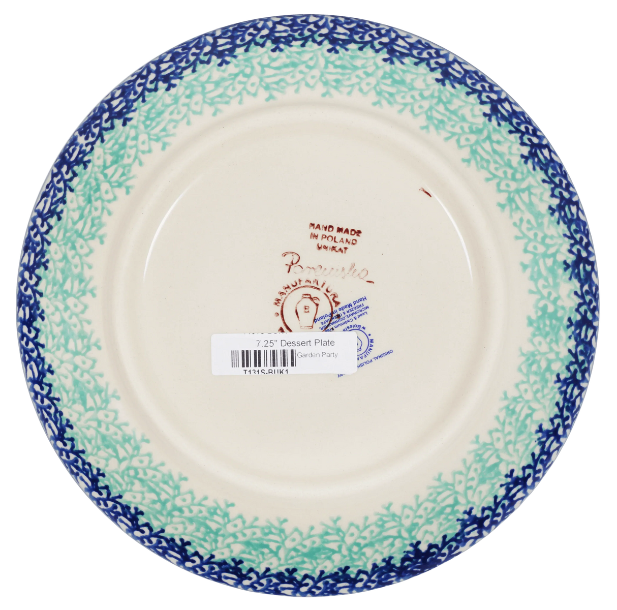 Plate, Round, Dessert, 7.25" in "Garden Party" by Manufaktura | T131S-BUK1