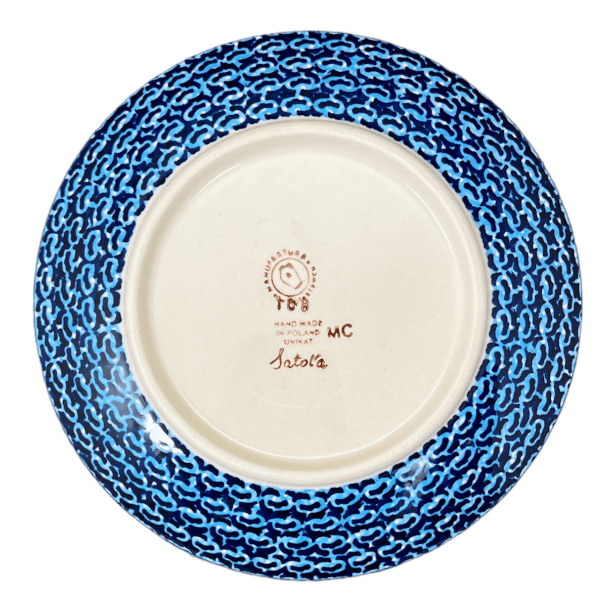Plate, Round, Dessert, 7.25" in "Alpine Blues" by Manufaktura | T131S-DSN