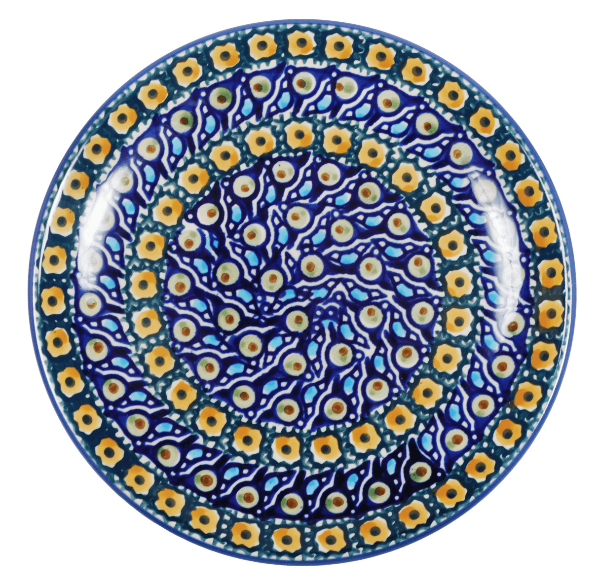 Plate, Round, Dessert, 7.25" in "Olive Orchard" by Manufaktura | T131S-DZ