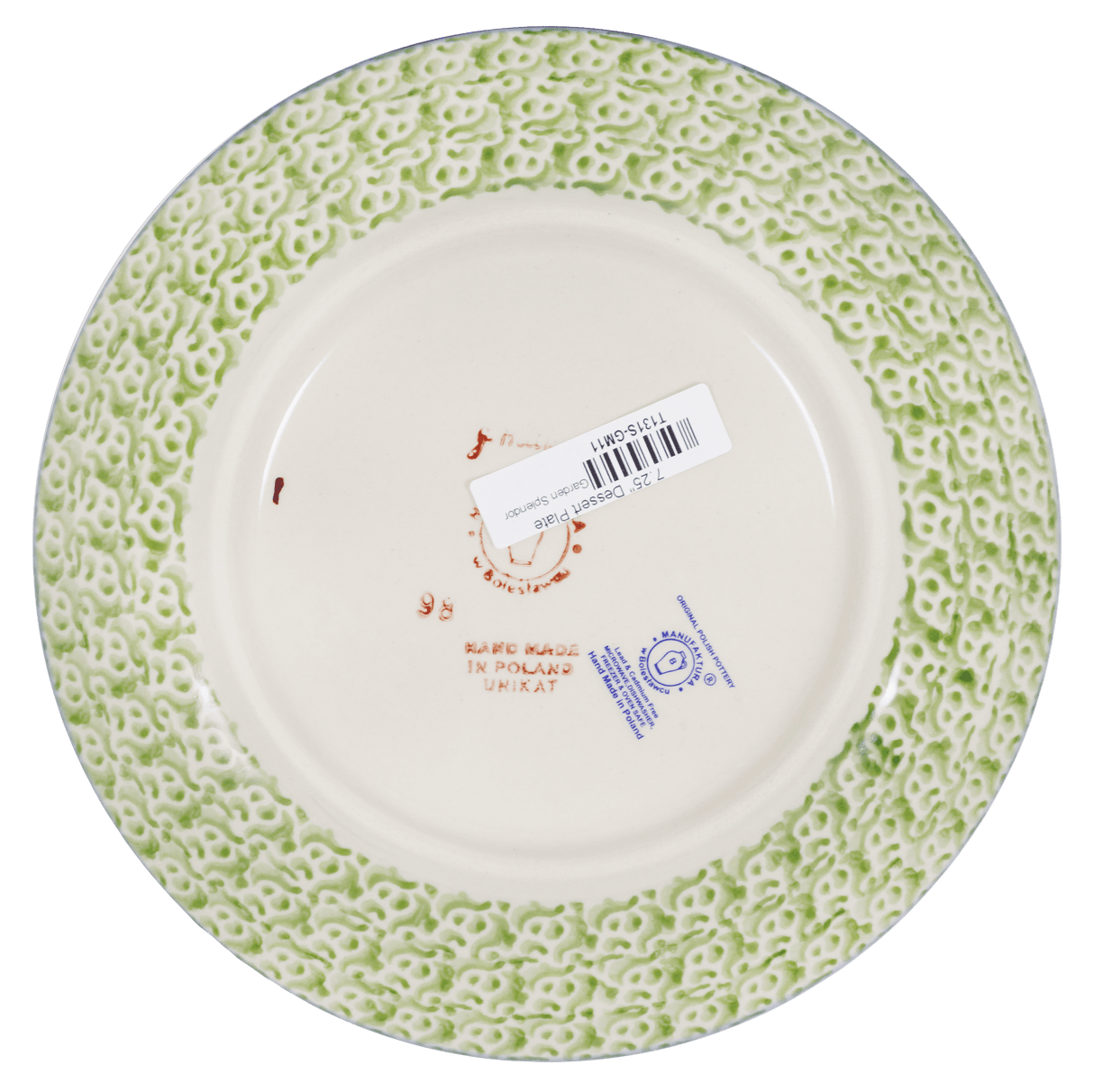 Plate, Round, Dessert, 7.25" in "Garden Splendor" by Manufaktura | T131S-GM11