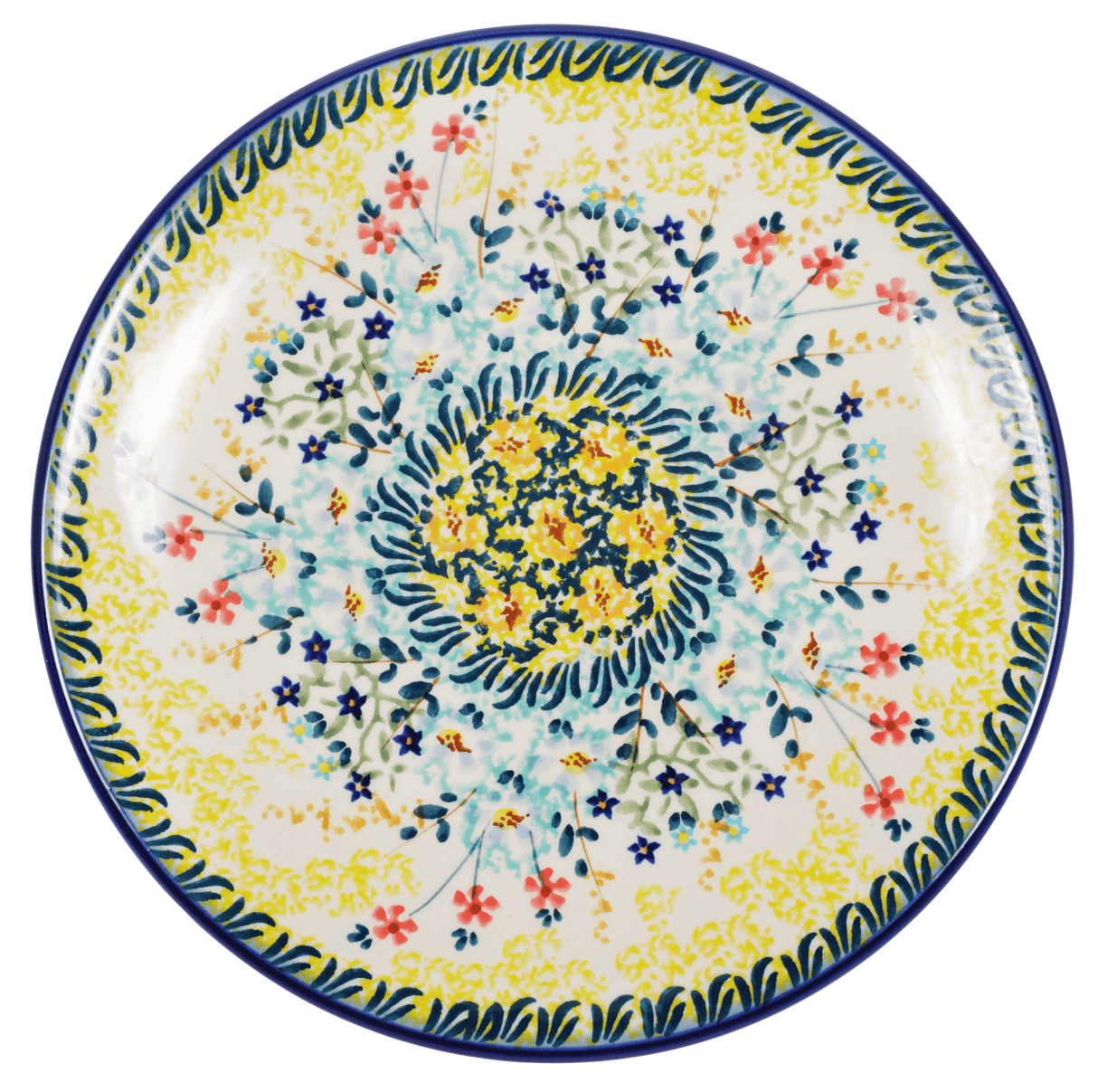 Plate, Round, Dessert, 7.25" in "Sunny Bouquet" by Manufaktura | T131S-JZ40