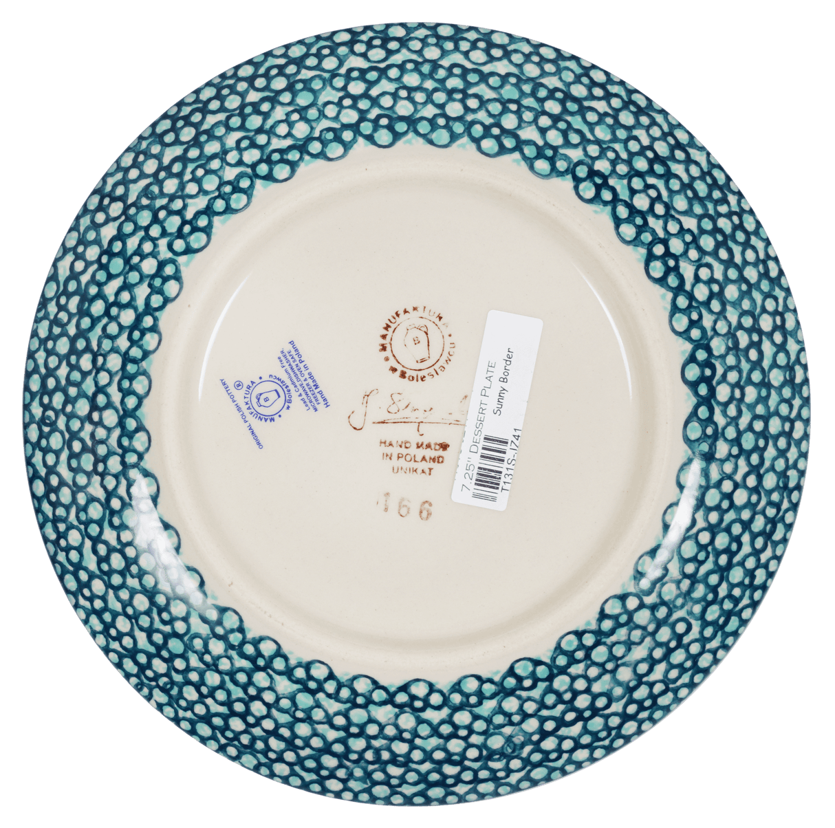 Plate, Round, Dessert, 7.25" in "Sunny Border" by Manufaktura | T131S-JZ41