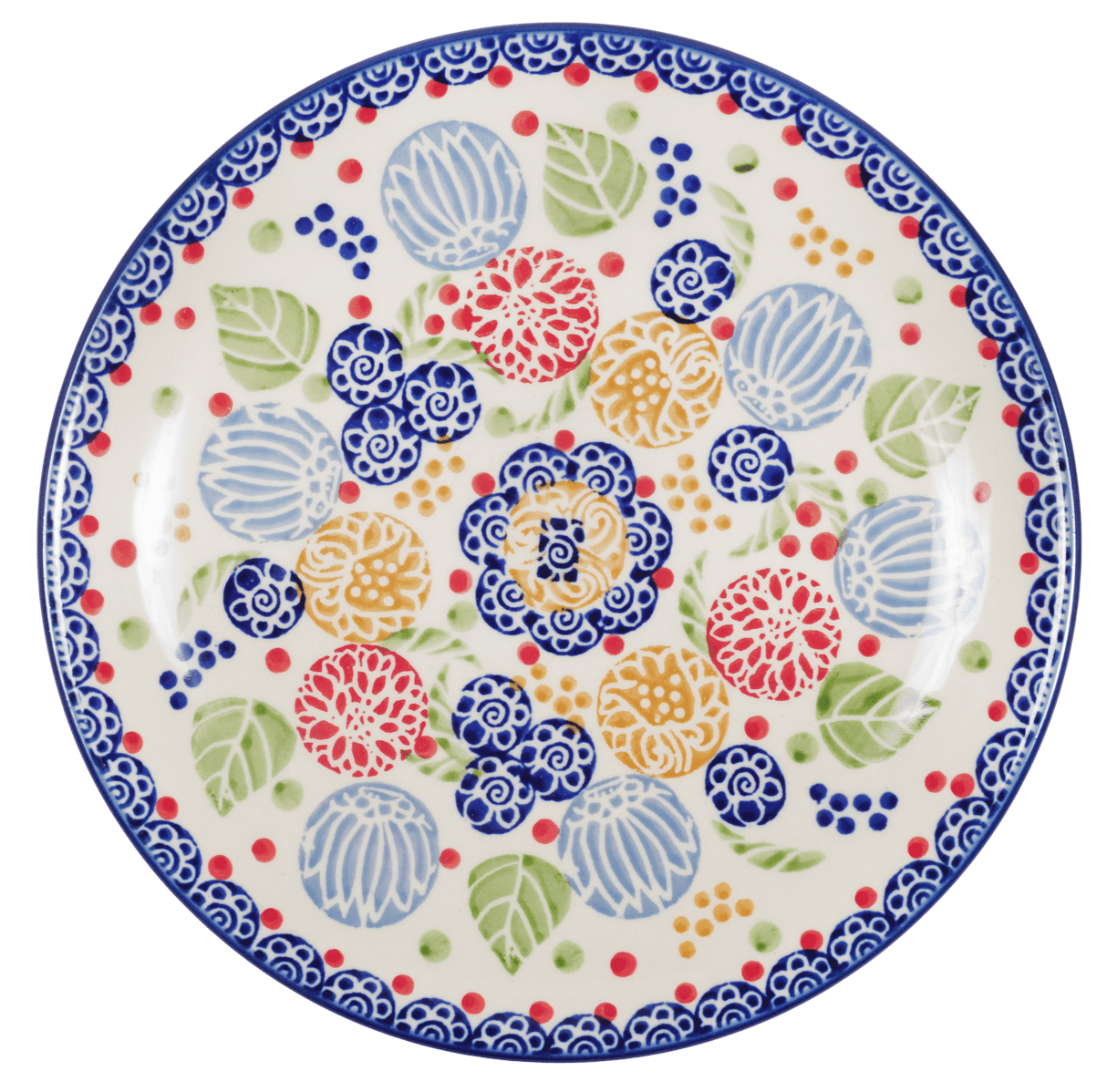 Plate, Round, Dessert, 7.25" in "Balloon Flower" by Manufaktura | T131S-KOKU