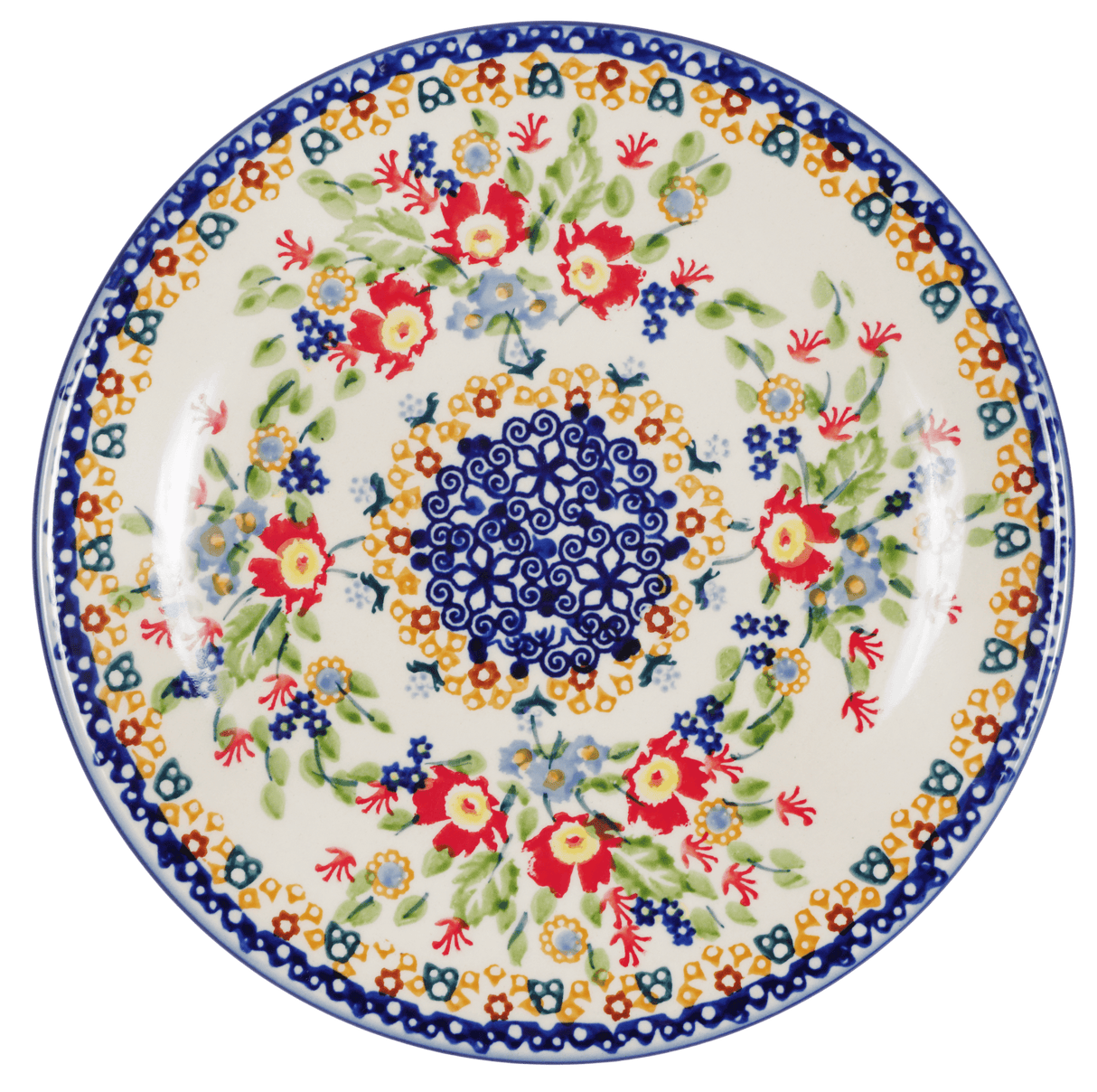 Plate, Round, Dessert, 7.25" in "Poppy Persuasion" by Manufaktura | T131S-P265