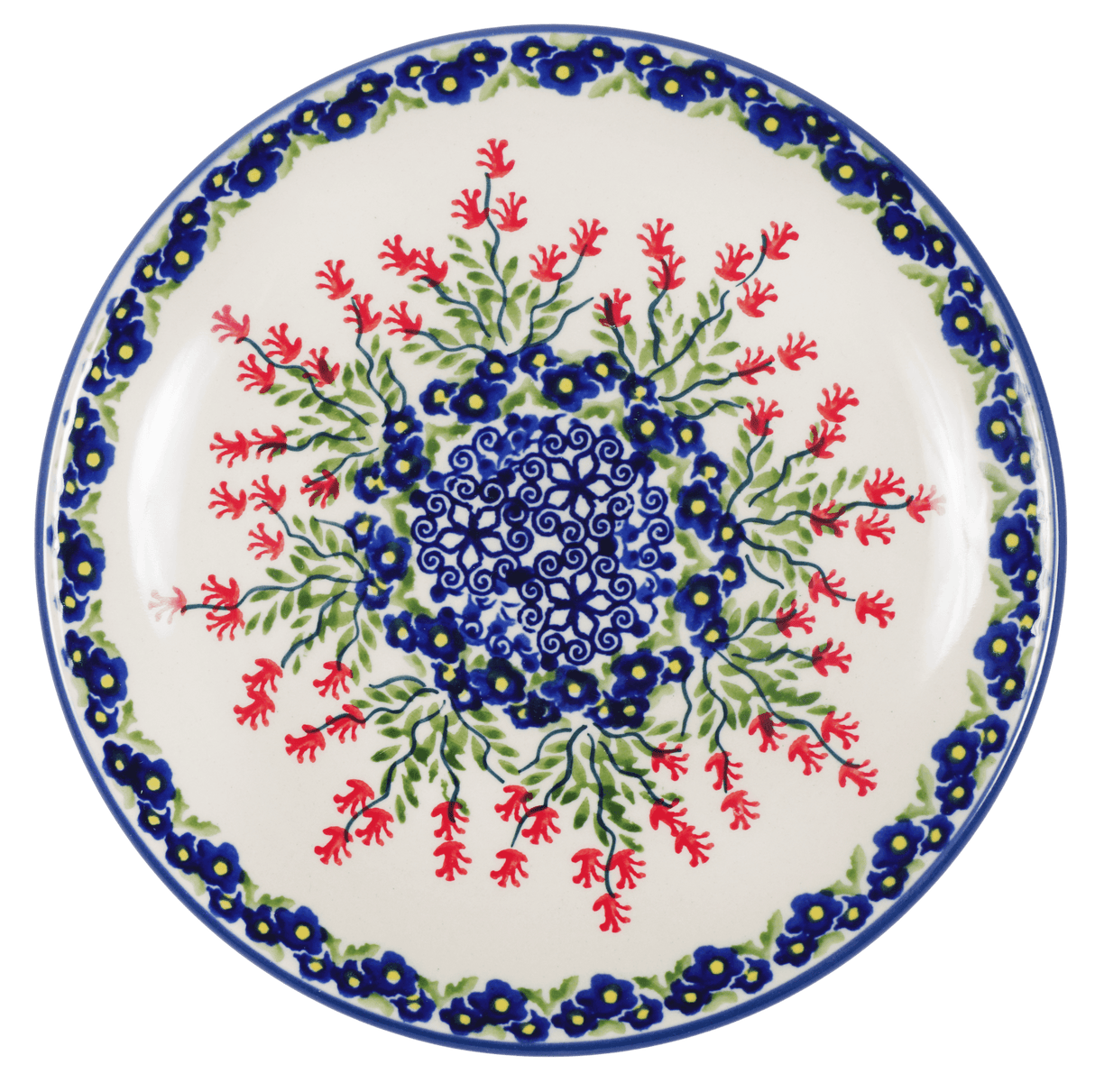 Plate, Round, Dessert, 7.25" in "Burning Thistle" by Manufaktura | T131S-P270