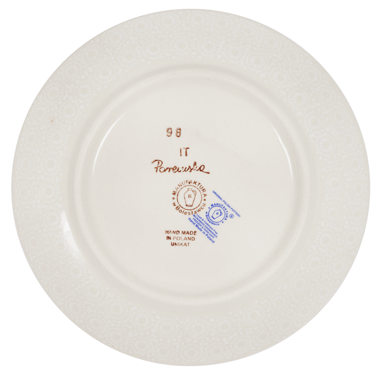 Plate, Round, Dessert, 7.25" in "Duet in Lace" by Manufaktura | T131S-SB02
