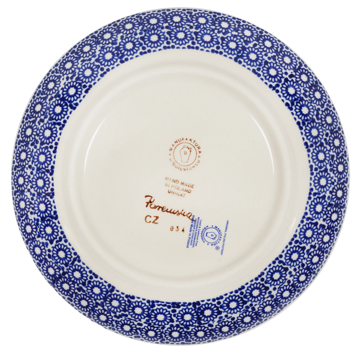 Plate, Round, Dessert, 7.25" in "Duet in White" by Manufaktura | T131S-SB06