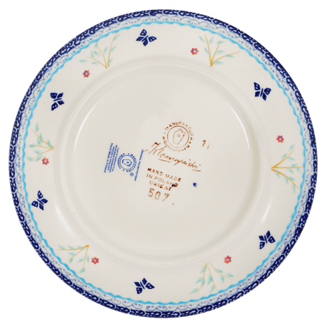 Plate, Round, Dessert, 7.25" in "Butterfly Bounty" by Manufaktura | T131S-WK76