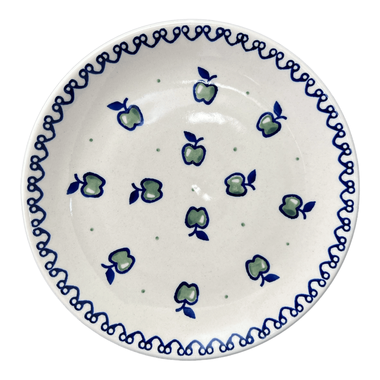 Plate, Round, Dessert, 7.25" in "Green Apple" by Manufaktura | T131T-15