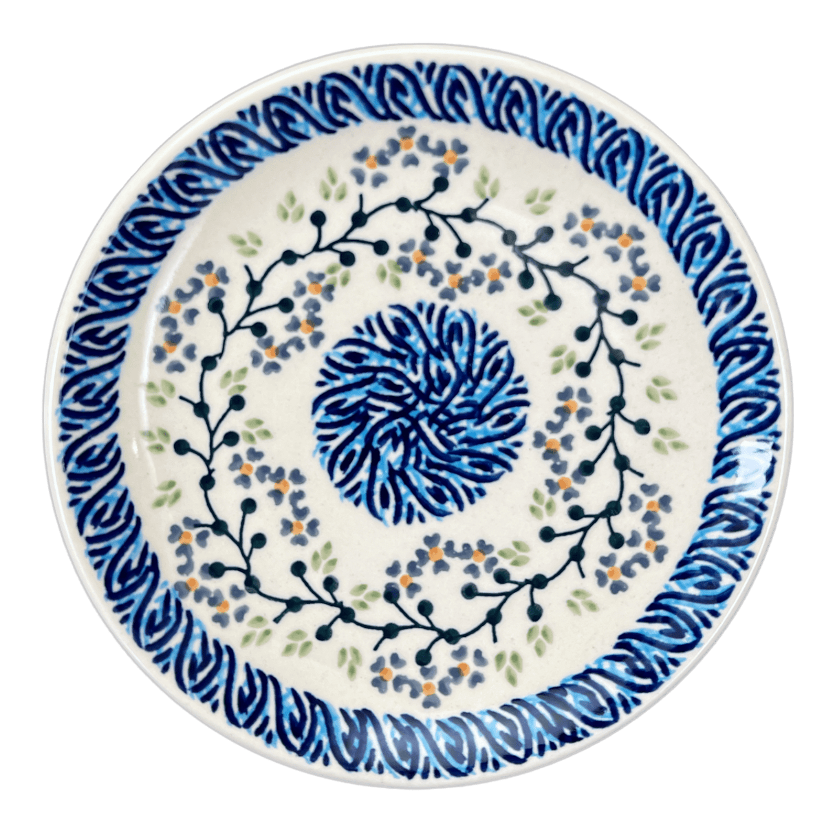 Plate, Round, Dessert, 7.25" in "Baby Blue Eyes" by Manufaktura | T131T-MC19