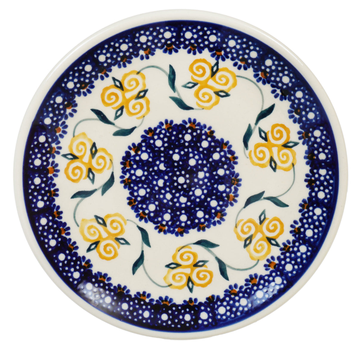 Plate, Round, Dessert, 7.25" in "On the Vine" by Manufaktura | T131T-MCR