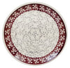 Polish Pottery 7.25" Dessert Plate (Merlot Thicket) | T131T-P352 at PolishPotteryOutlet.com