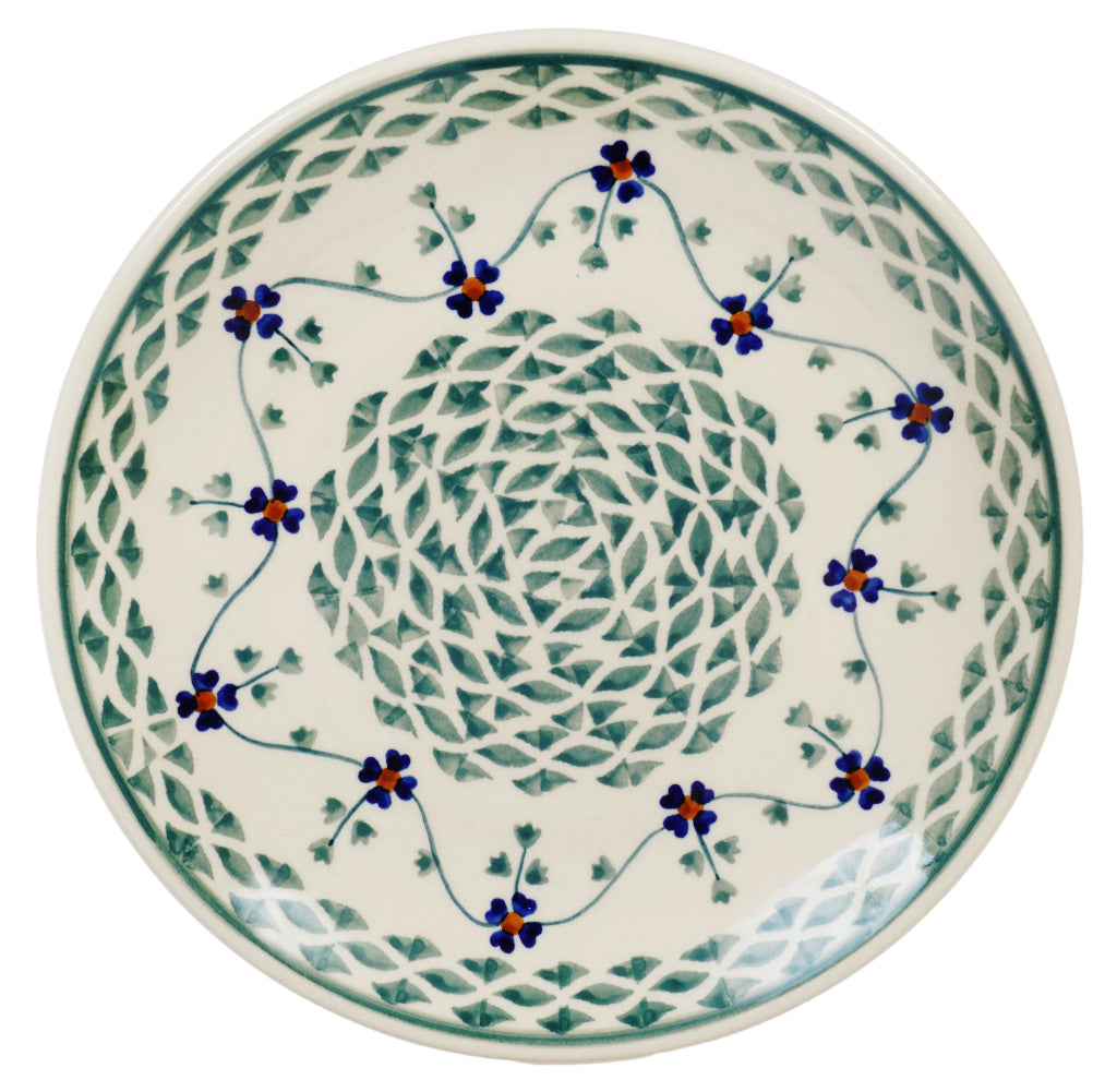 Plate, Round, Dessert, 7.25" in "Woven Pansies" by Manufaktura | T131T-RV