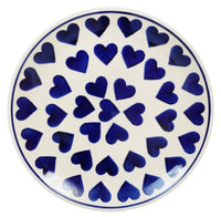 A picture of a Polish Pottery 7.25" Dessert Plate (Whole Hearted) | T131T-SEDU as shown at PolishPotteryOutlet.com/products/7-25-dessert-plate-whole-hearted