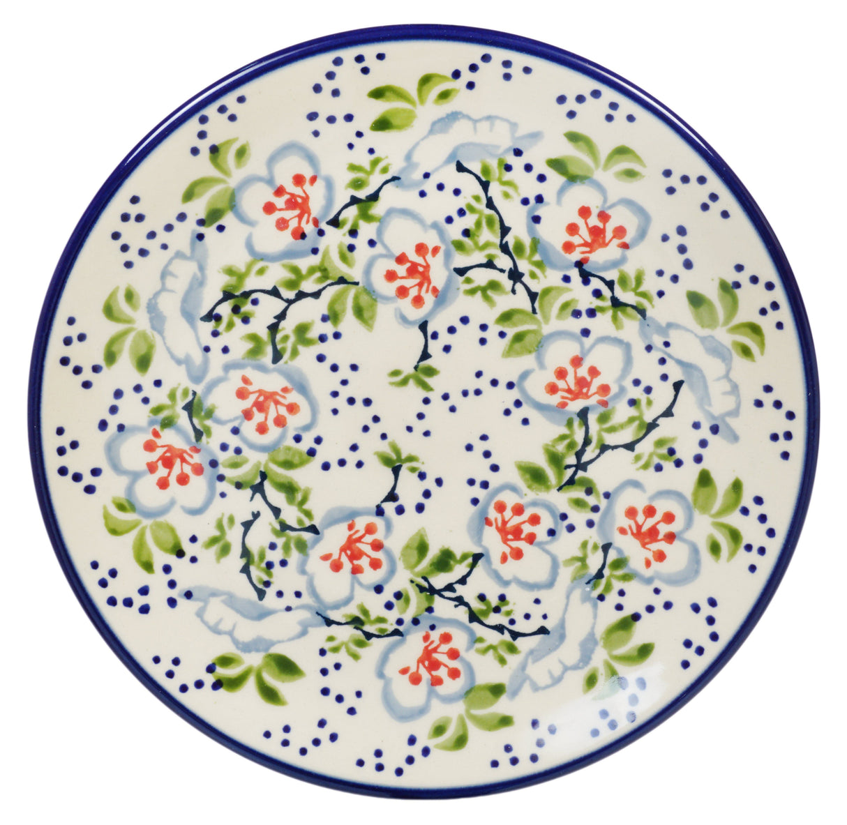 Plate, Round, Dessert, 7.25" in "Flowers & Lace" by Manufaktura | T131U-P372