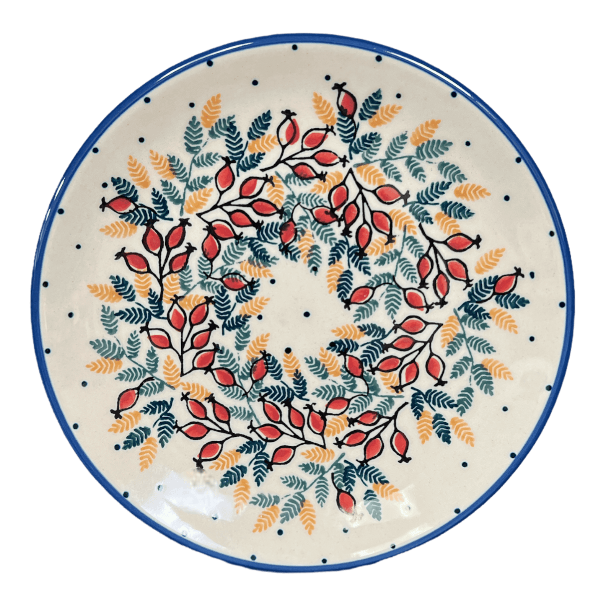 Plate, Round, Dessert, 7.25" in "Rose Hips" by Manufaktura | T131U-SM01