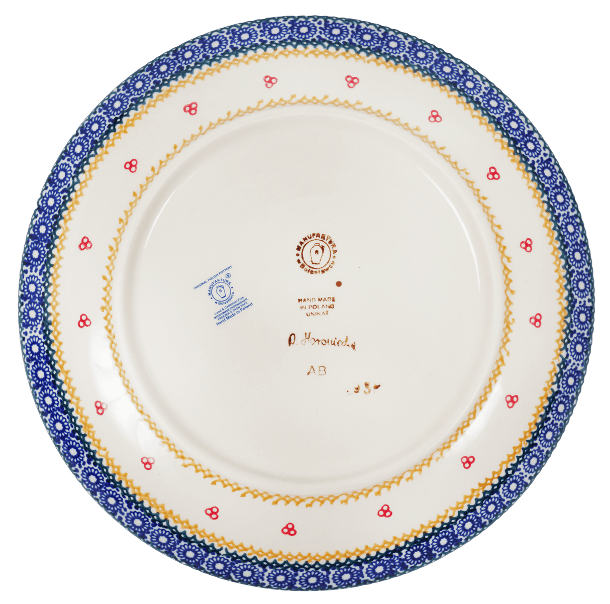Plate, Round, Dinner, 10" in "Ruby Bouquet" by Manufaktura | T132S-DPCS