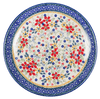 Polish Pottery 10" Dinner Plate (Ruby Bouquet) | T132S-DPCS at PolishPotteryOutlet.com