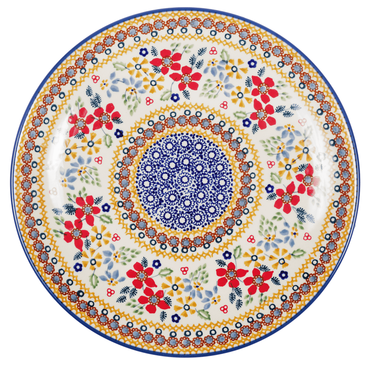 Plate, Round, Dinner, 10" in "Ruby Duet" by Manufaktura | T132S-DPLC