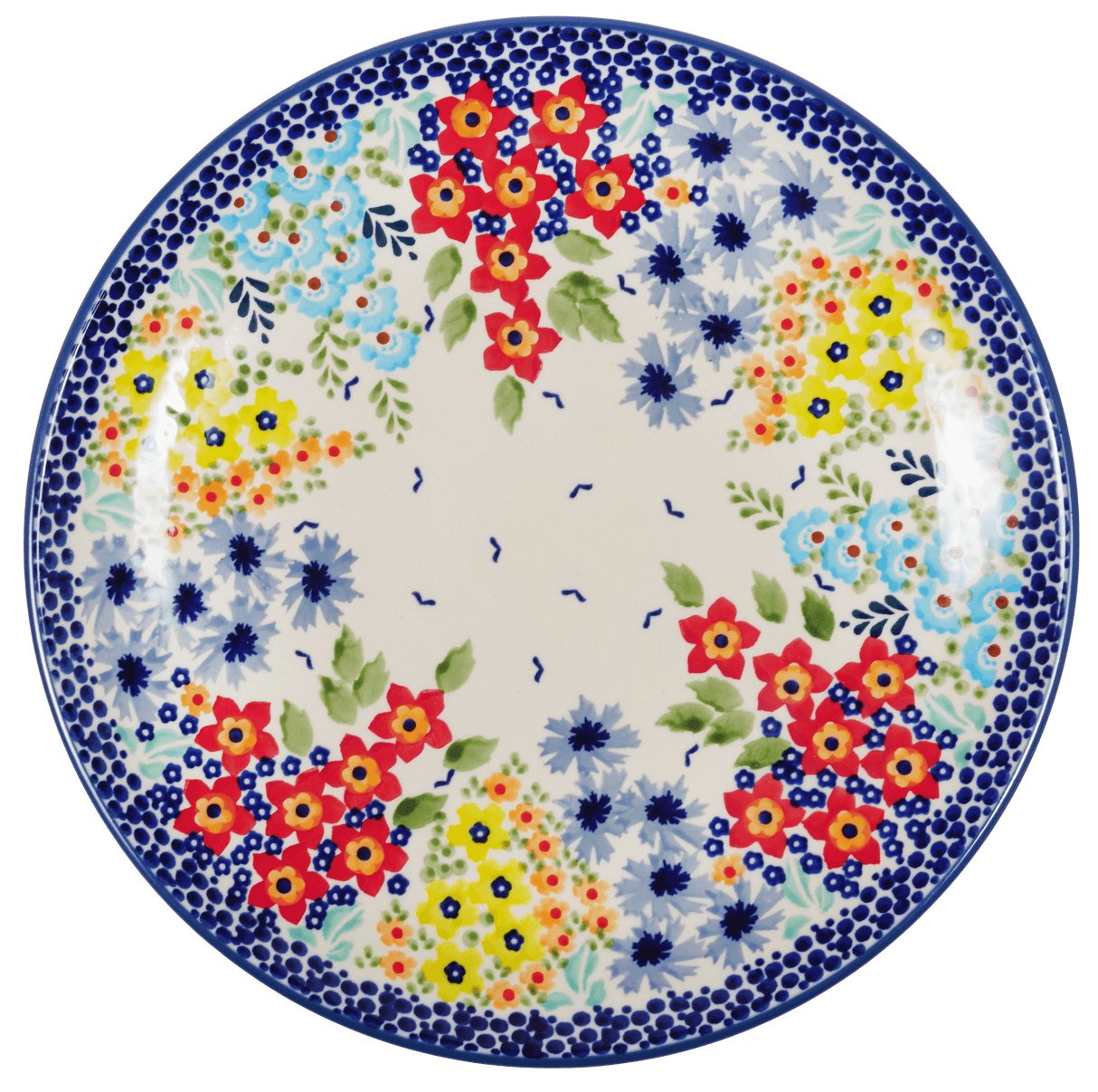 Plate, Round, Dinner, 10" in "Brilliant Garden" by Manufaktura | T132S-DPLW