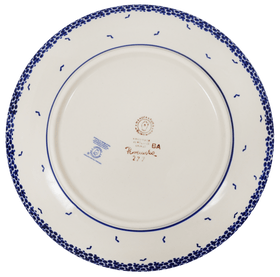Polish Pottery 10" Dinner Plate (Brilliant Garden) | T132S-DPLW Additional Image at PolishPotteryOutlet.com