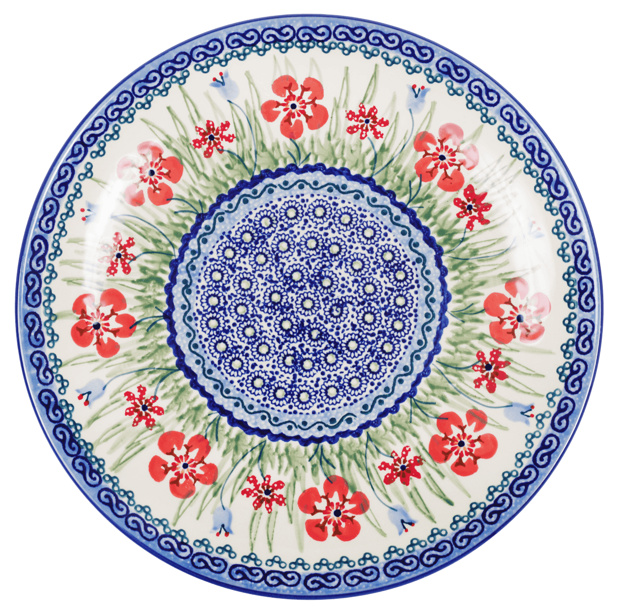 Plate, Round, Dinner, 10" in "Lily in the Grass" by Manufaktura | T132S-EO33