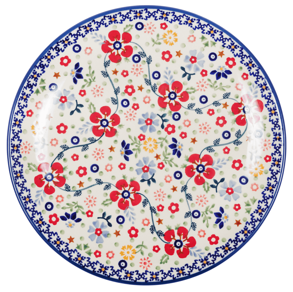 Plate, Round, Dinner, 10" in "Full Bloom" by Manufaktura | T132S-EO34